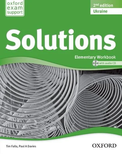 Обкладинка: Solutions Elementary 2nd ed. WB