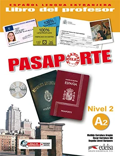 Обкладинка: Pasaporte 2 (A2) Libro del profesor + 2 Audio CD