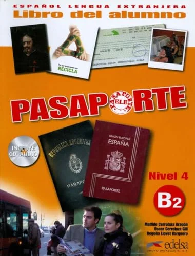 Обкладинка: Pasaporte 4 (B2) Libro del alumno + CD