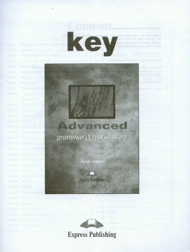 Обкладинка: Advanced Grammar and Vocabulary Keys