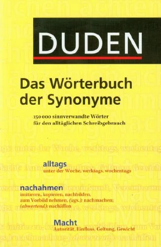 Обкладинка: Duden Worterbuch Synonyme