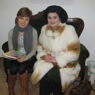 Євгенія Гапчинська та Наталія Дячук у галереї Зелена Канапа